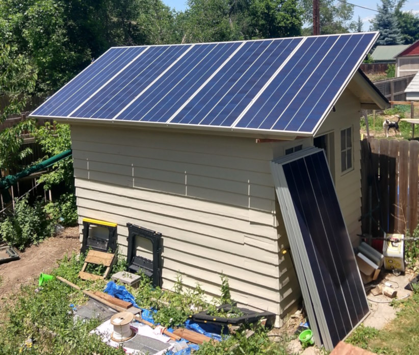 Panels in the sun